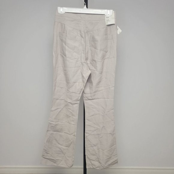 Aritzia Babaton Dara High Waist Linen Blend Pant Lilac Fog - Picture 7 of 9